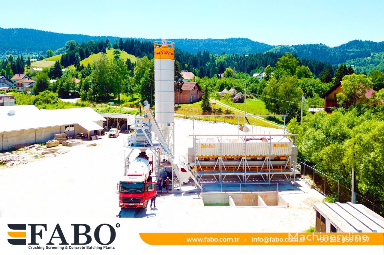 جديد ماكينة صناعة الخرسانة FABO SKIP SYSTEM CONCRETE BATCHING PLANT | 110m3/h Capacity | STOCK