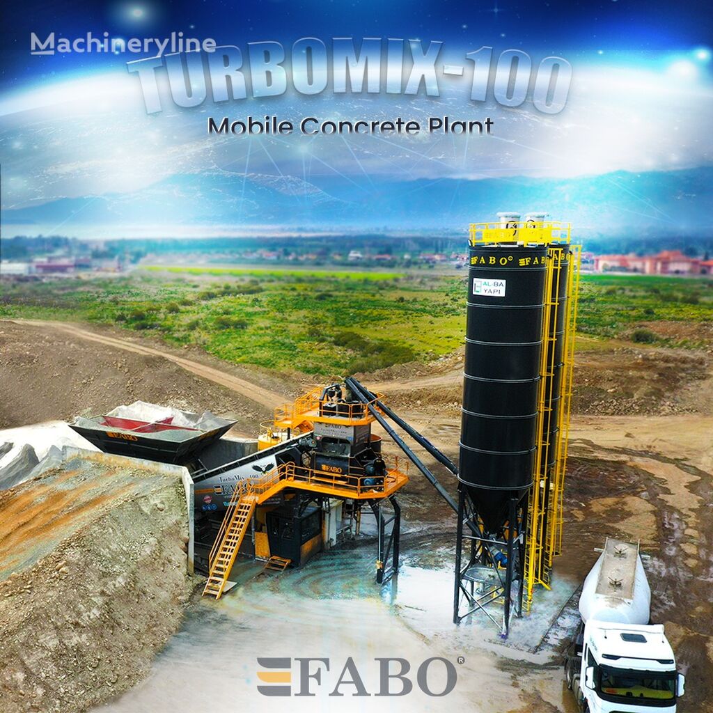 جديد ماكينة صناعة الخرسانة FABO TURBOMIX-100 Ceriya Mobilnyh betonnyh ustanovok