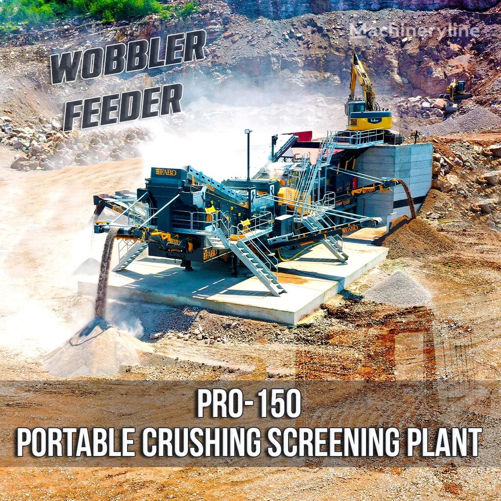 جديد كسارة FABO PRO-150 MOBILE CRUSHING SCREENING PLANT WITH WOBBLER FEEDER